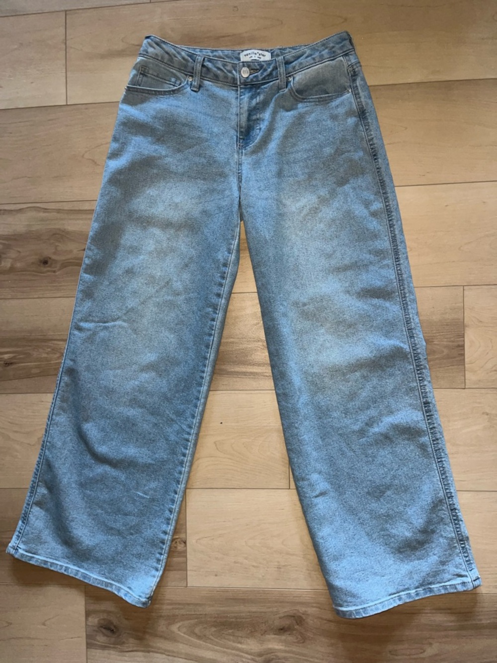 Vanilla Star Light Blue Wide Leg Women's Jeans